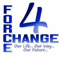 Force 4 Change logo our life, our way, our future